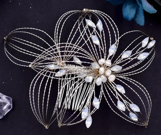 Durchbrochener Blatt-Haarkamm für Hochzeiten