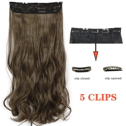 Clip-In Haarverlängerung, lockig, 5-teilig