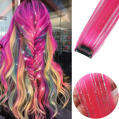 Clip-Extensions, bunte Party-Highlights, 22 Zoll