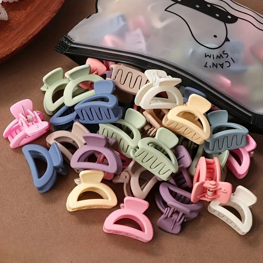 Matte Hohlkern-Haarklaue, Candy-Farben (20er)