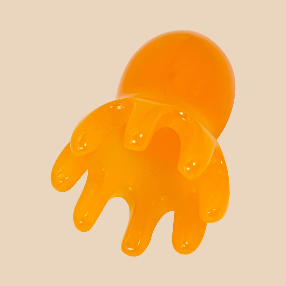 Oktopus-Kopfhautmassage-Kamm (Harz)