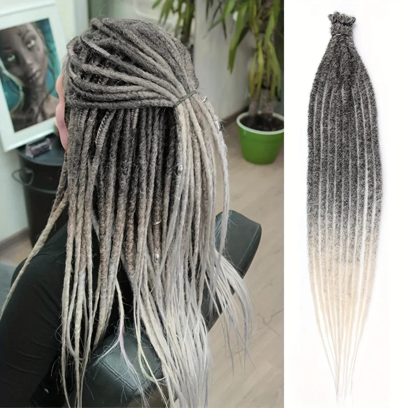 Dreadlock-Extensions, 24 Zoll, handgefertigt – Produktfoto 1