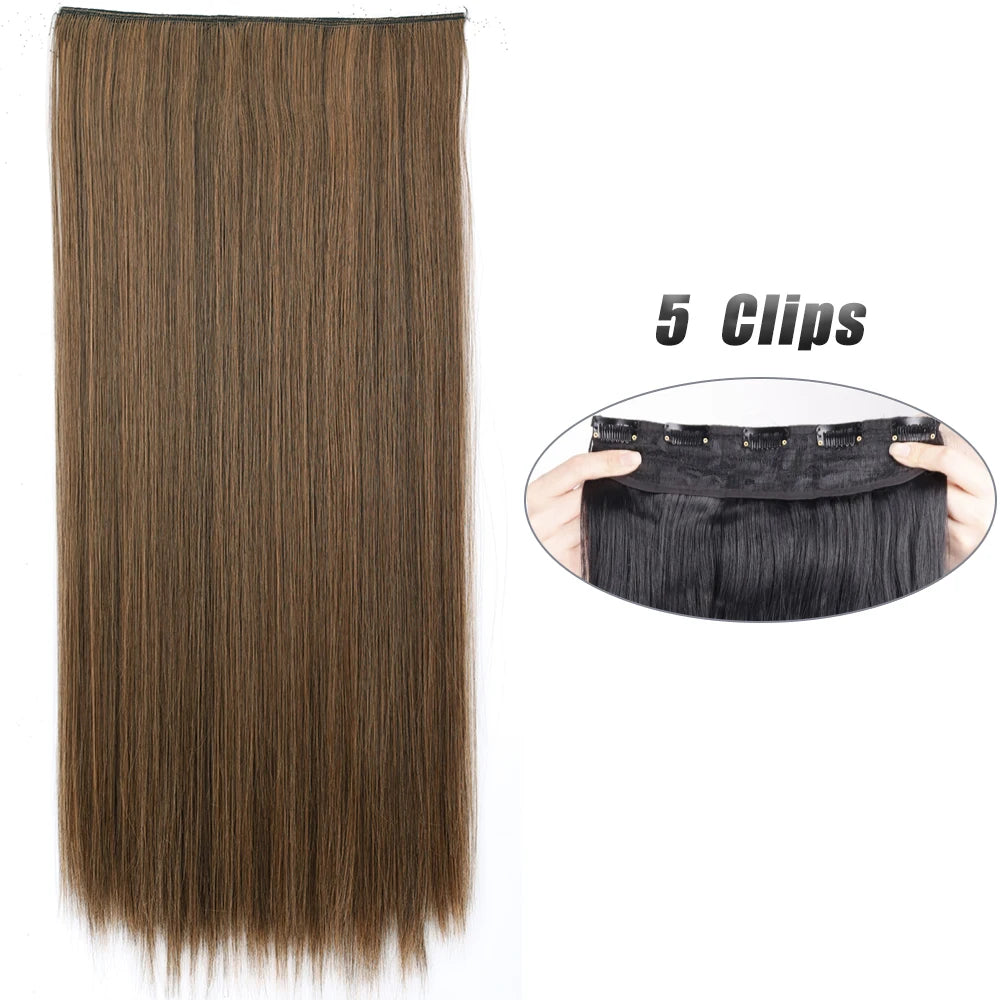 Clip-Extensions 5-teilig, lang & glatt, 80cm