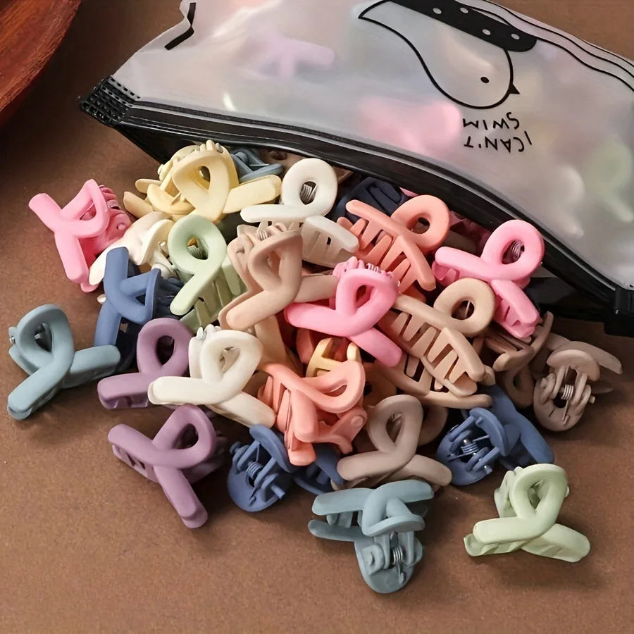 Matte Hohlkern-Haarklaue, Candy-Farben (20er)