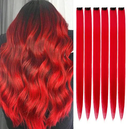 Clip-Extensions, bunte Party-Highlights, 22 Zoll
