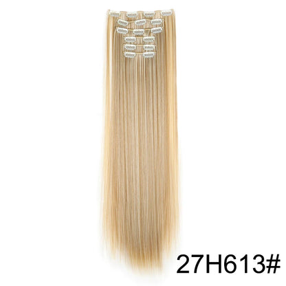 Clip-Extensions 6-teilig, glatt, Vollkopf