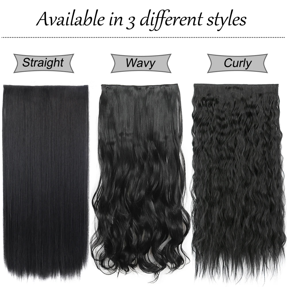 Clip-Extensions 5-teilig, lang & glatt, 80cm