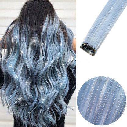 Clip-Extensions, bunte Party-Highlights, 22 Zoll