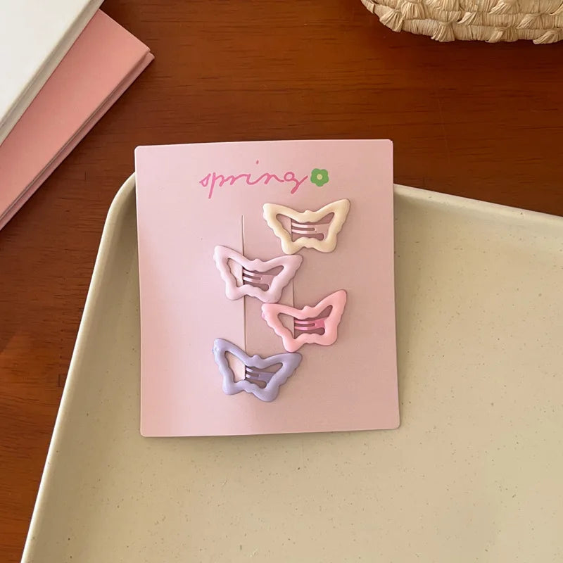 Bunte Mini-Haarklammern, 4er-Set