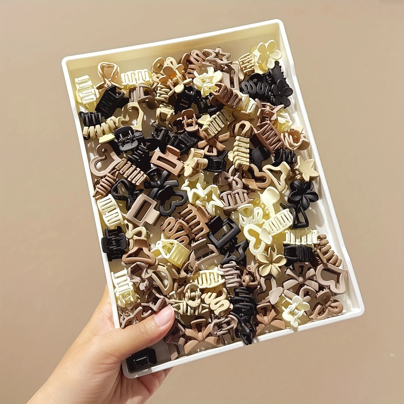 Mini-Clips Multipack, beige
