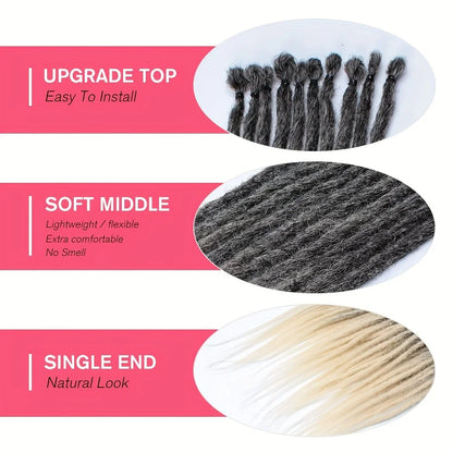 Dreadlock-Extensions, 24 Zoll, handgefertigt – Produktfoto 2