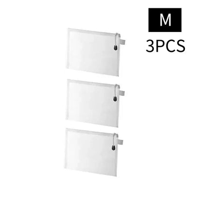 Mesh-Kosmetik-Mäppchen-Set, 3-teilig