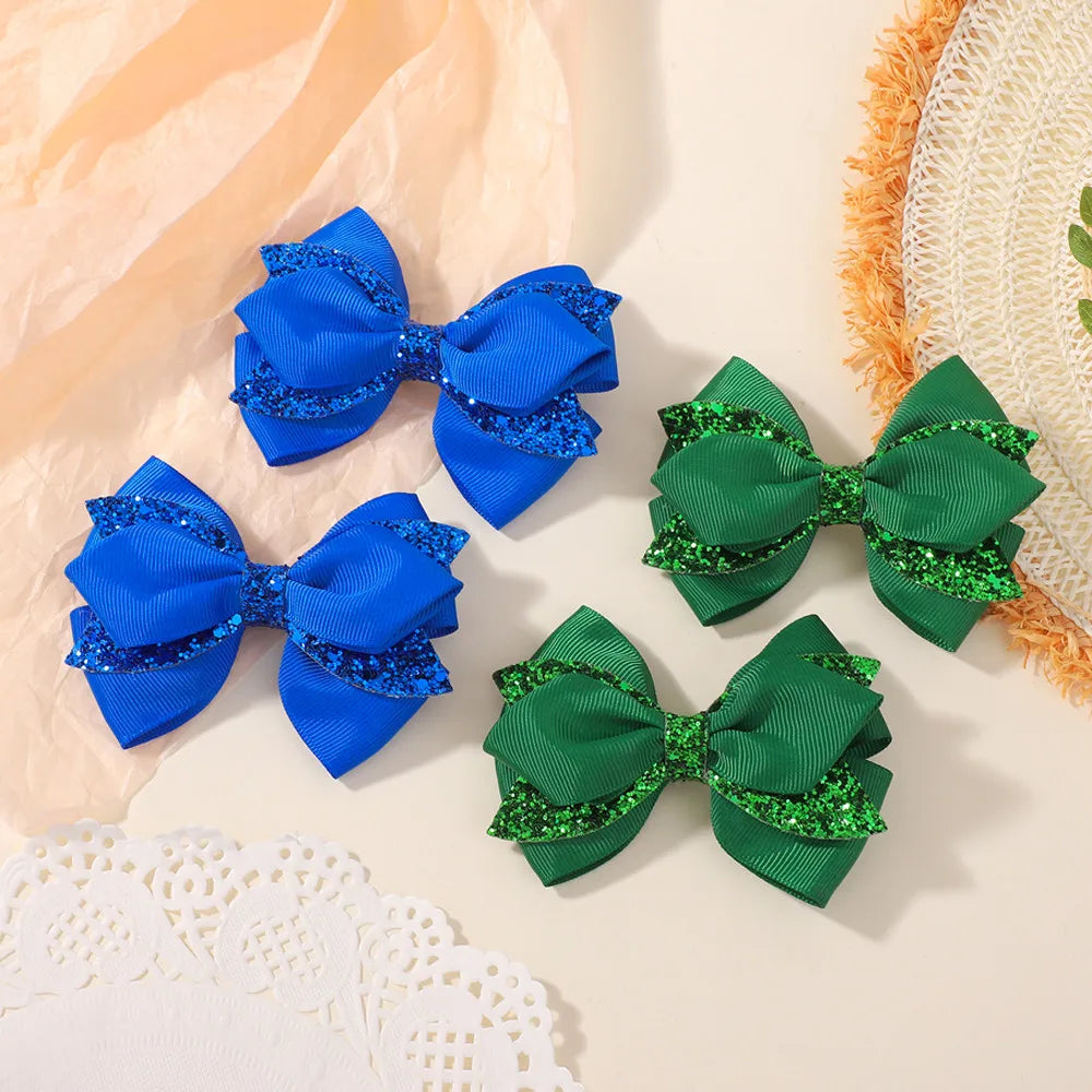 Schleifen-Haarklammern für Kinder, 2-4er-Set