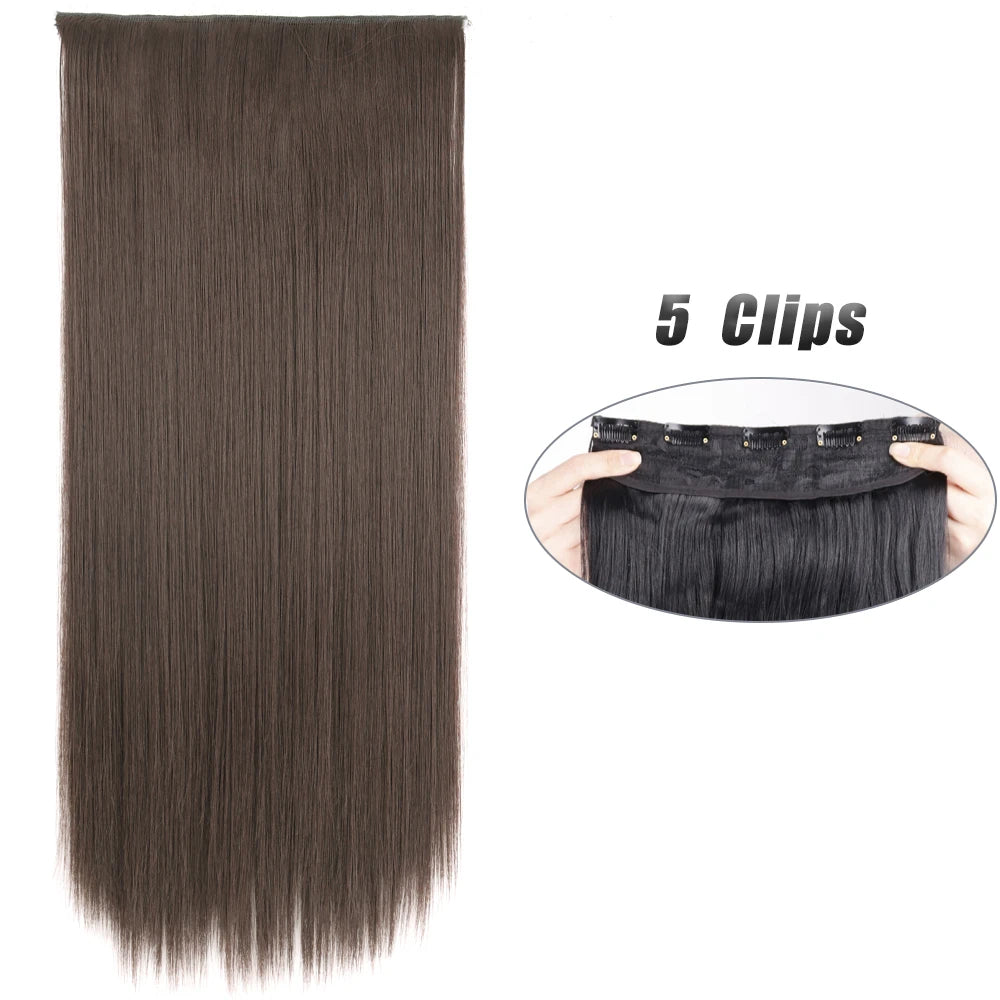 Clip-Extensions 5-teilig, lang & glatt, 80cm