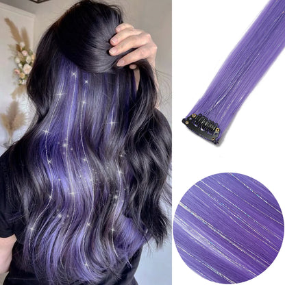 Clip-Extensions, bunte Party-Highlights, 22 Zoll