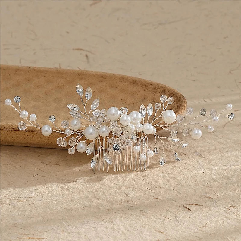 Durchbrochener Blatt-Haarkamm für Hochzeiten