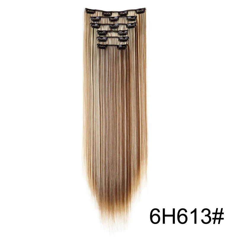 Clip-Extensions 6-teilig, lang & glatt, ultra-unsichtbar