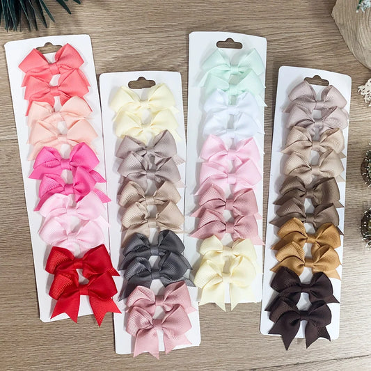 Schleifen-Haarklammern für Mädchen, 10er-Set