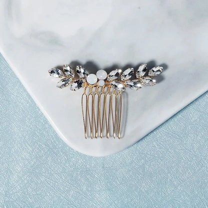 Kristall-Perlen-Braut-Haarkamm