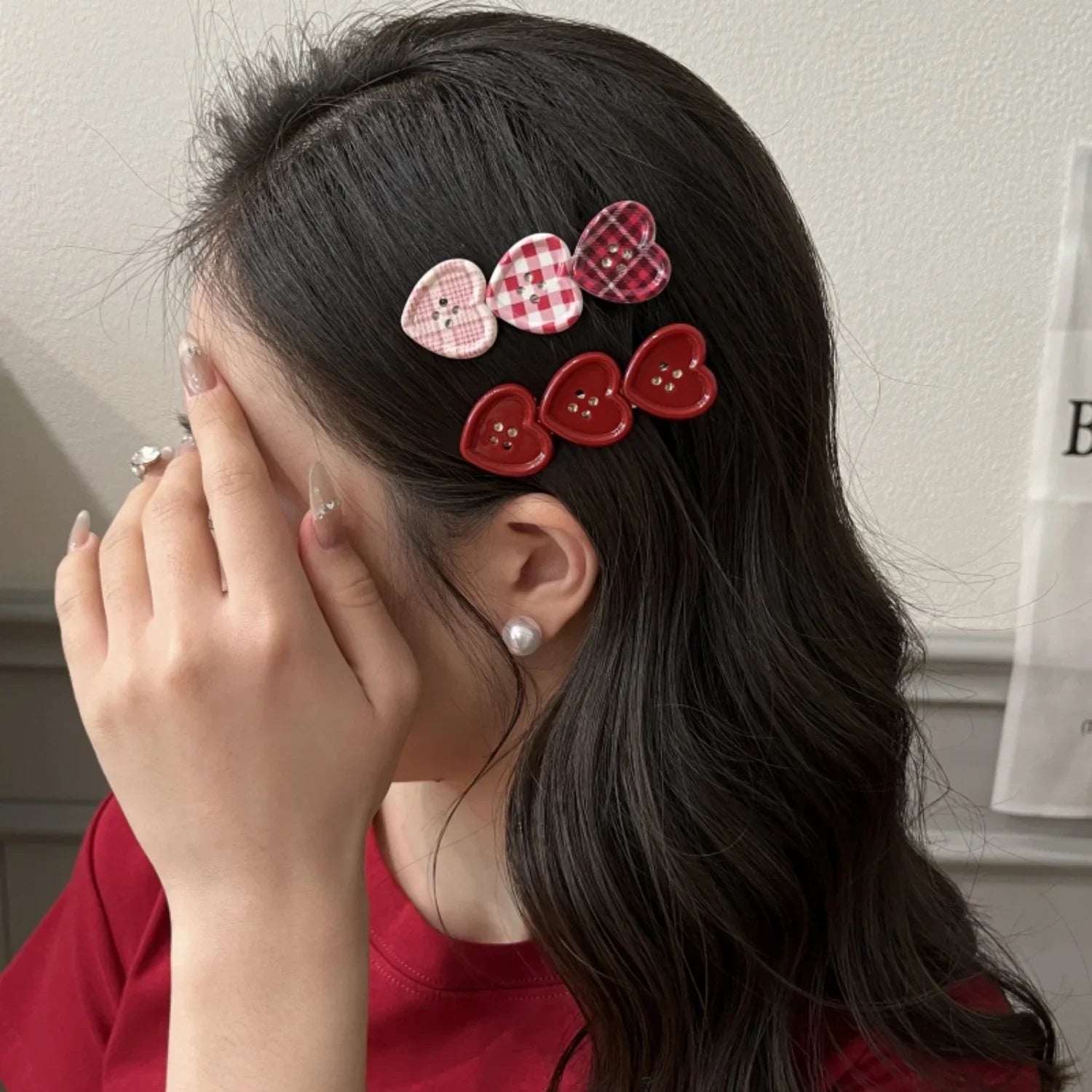 Süße Haarklammern für Damen, Set – Produktfoto 2