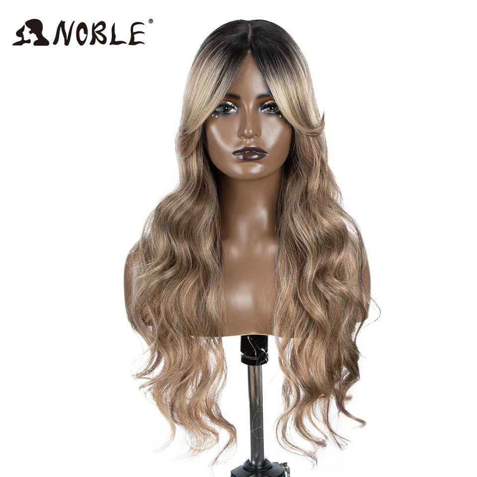 Braune Lace-Front-Perücke, Water Wave, 28 Zoll – Produktfoto 8