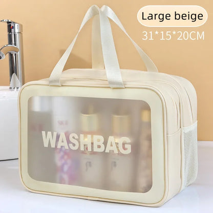 Trocken-Nass-Trenn-Tasche, transparent