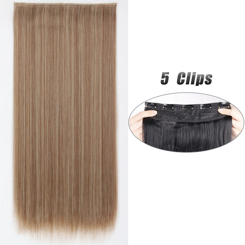 Clip-Extensions 5-teilig, lang & glatt, 80cm