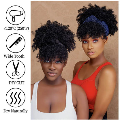 Curly Headband-Perücke, kurz & lockig – Produktfoto 3