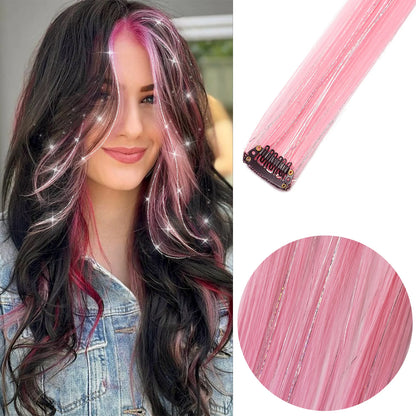 Clip-Extensions, bunte Party-Highlights, 22 Zoll