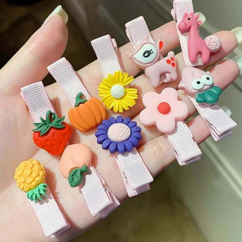 Baby-Haarklammern Blumen & Schleifen, 30er-Set