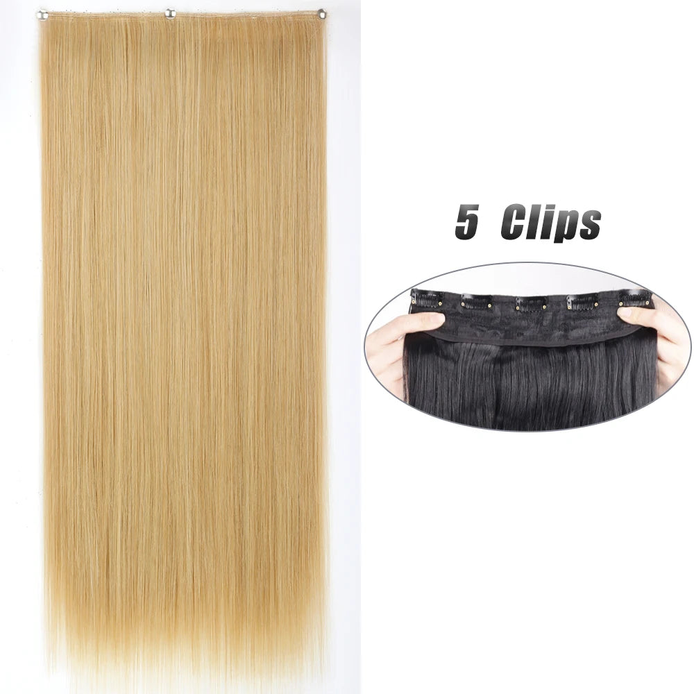 Clip-Extensions 5-teilig, lang & glatt, 80cm