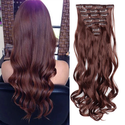 Clip-Extensions 7-teilig, lockig & gewellt, 22 Zoll