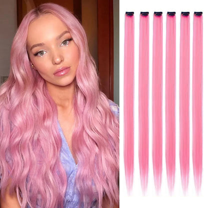Clip-Extensions, bunte Party-Highlights, 22 Zoll