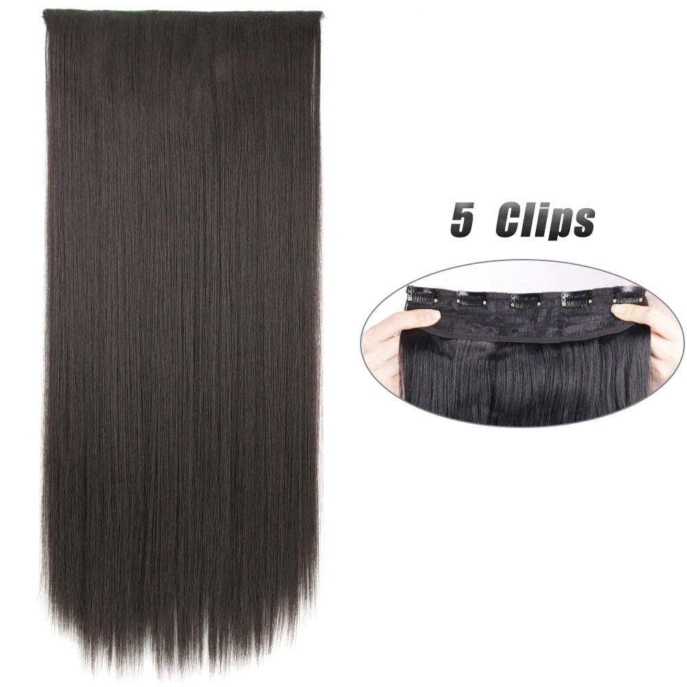 Clip-Extensions 5-teilig, lang & glatt, 80cm