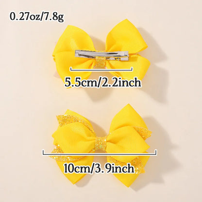Schleifen-Haarklammern für Kinder, 2-4er-Set