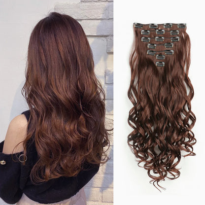 Clip-Extensions 7-teilig, lockig & gewellt, 22 Zoll