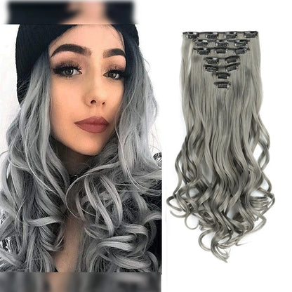 Clip-Extensions 7-teilig, lockig & gewellt, 22 Zoll