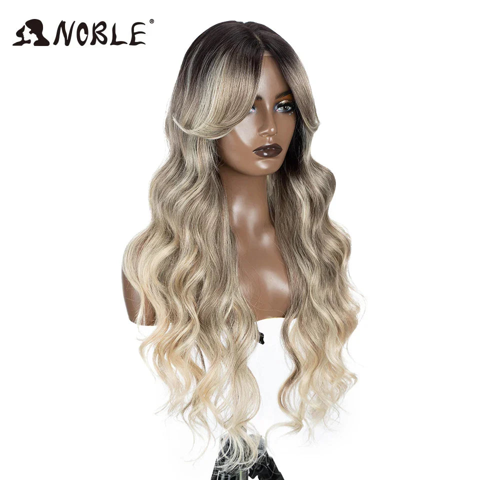 Braune Lace-Front-Perücke, Water Wave, 28 Zoll – Produktfoto 3