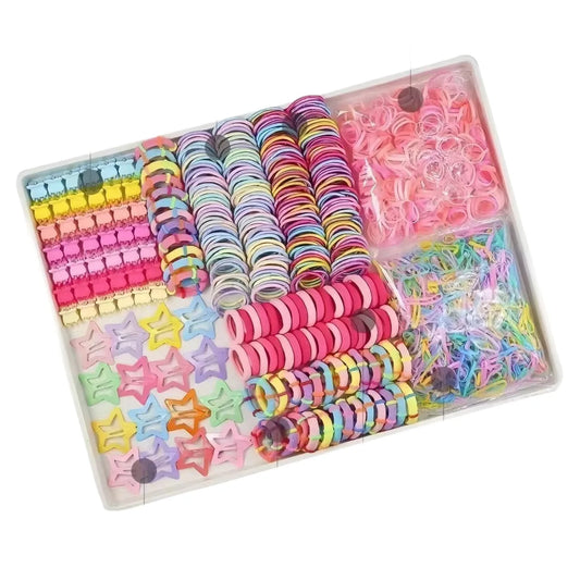 Mega-Set Kinder-Haarschmuck, 748-teilig