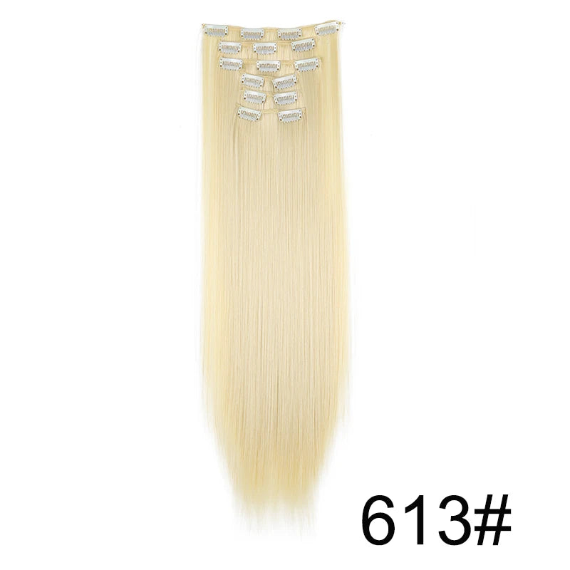 Clip-Extensions 6-teilig, lang & glatt, ultra-unsichtbar