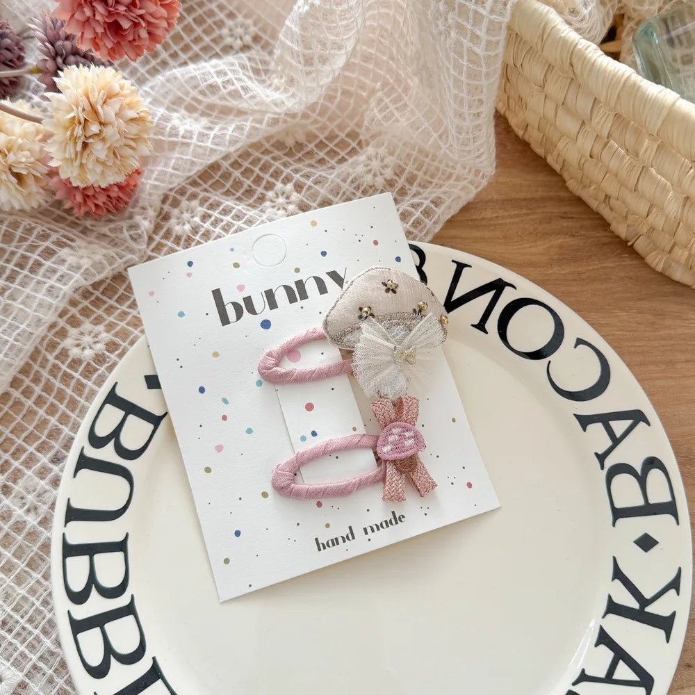 Hasen-Haarspangen für Kinder, 2er-Set