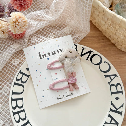 Hasen-Haarspangen für Kinder, 2er-Set