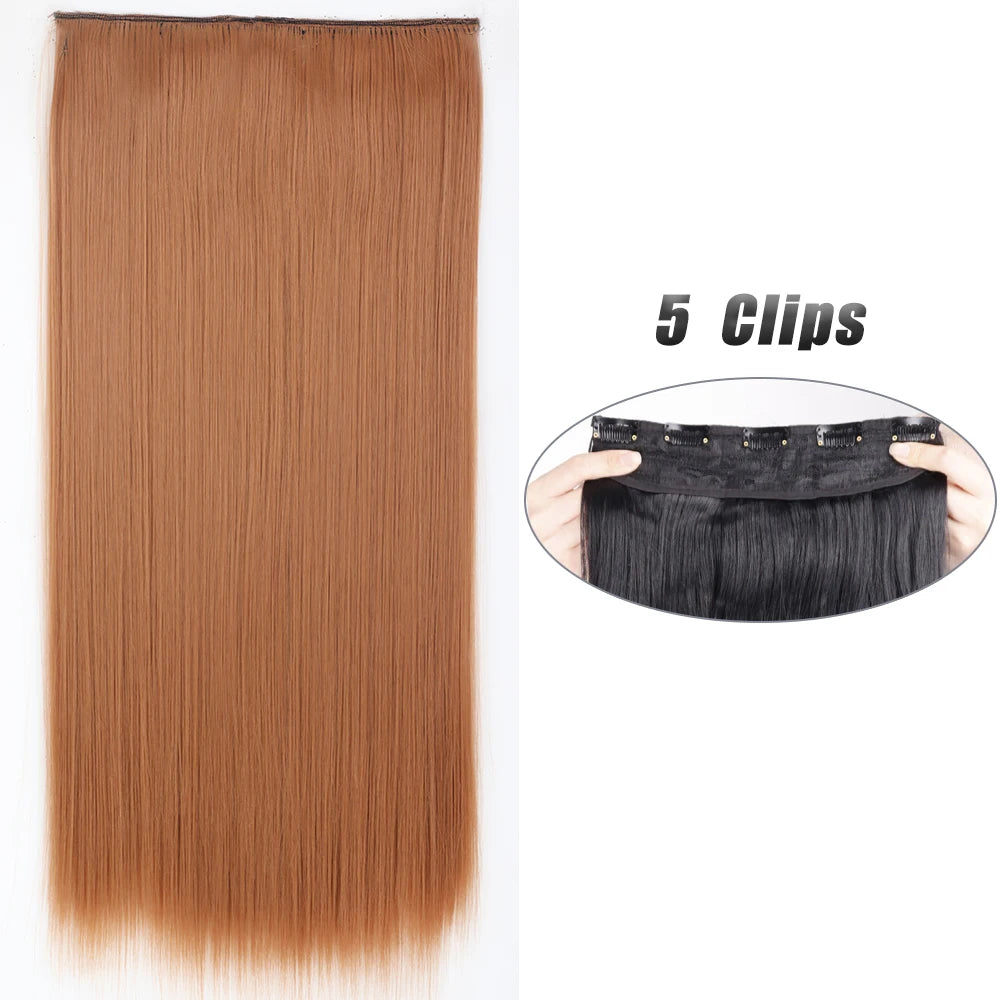 Clip-Extensions 5-teilig, lang & glatt, 80cm