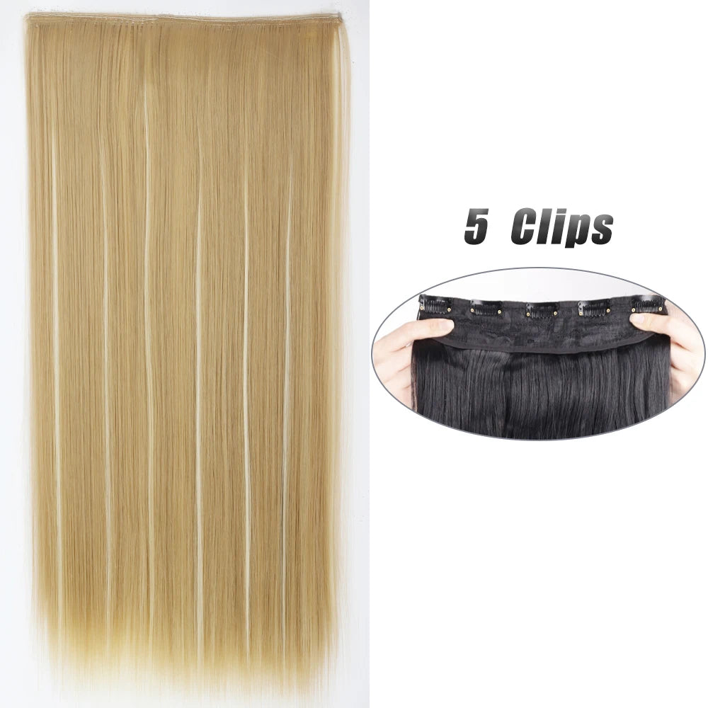 Clip-Extensions 5-teilig, lang & glatt, 80cm