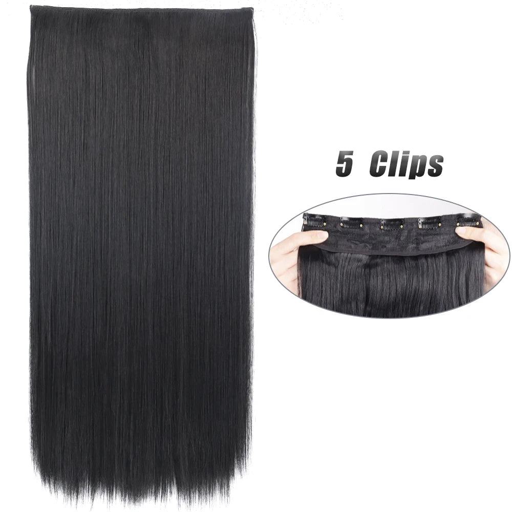 Clip-Extensions 5-teilig, lang & glatt, 80cm