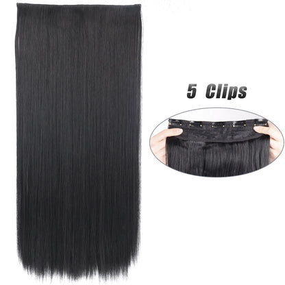 Clip-Extensions 5-teilig, lang & glatt, 80cm