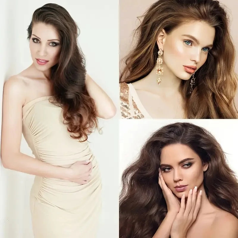 Clip-Extensions 7-teilig, lockig & gewellt, 22 Zoll