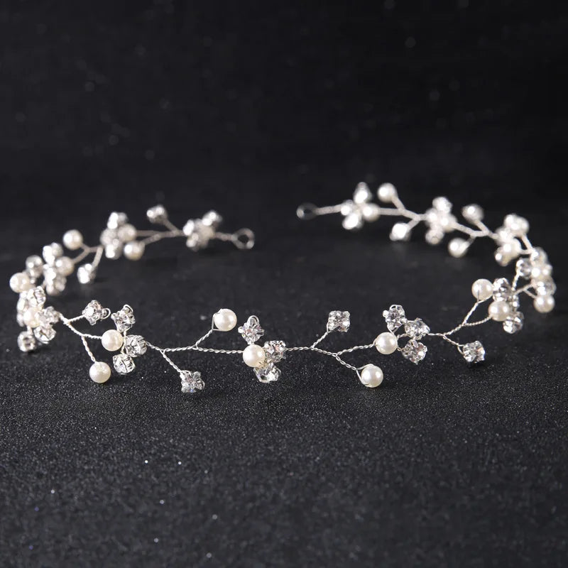 Strass-Tiara-Stirnband für die Braut