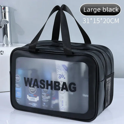 Trocken-Nass-Trenn-Tasche, transparent
