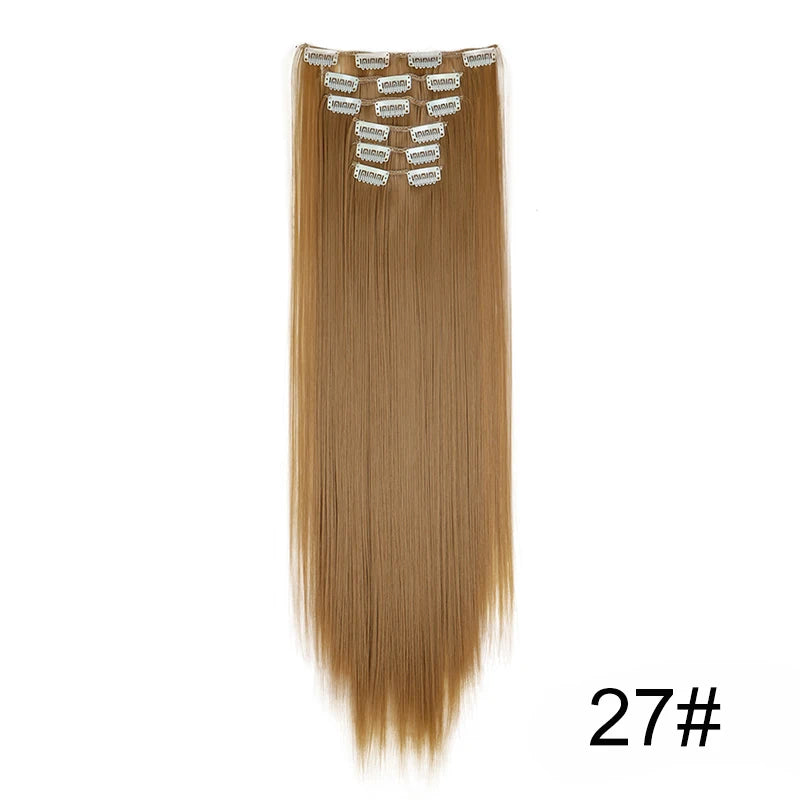 Clip-Extensions 6-teilig, lang & glatt, ultra-unsichtbar